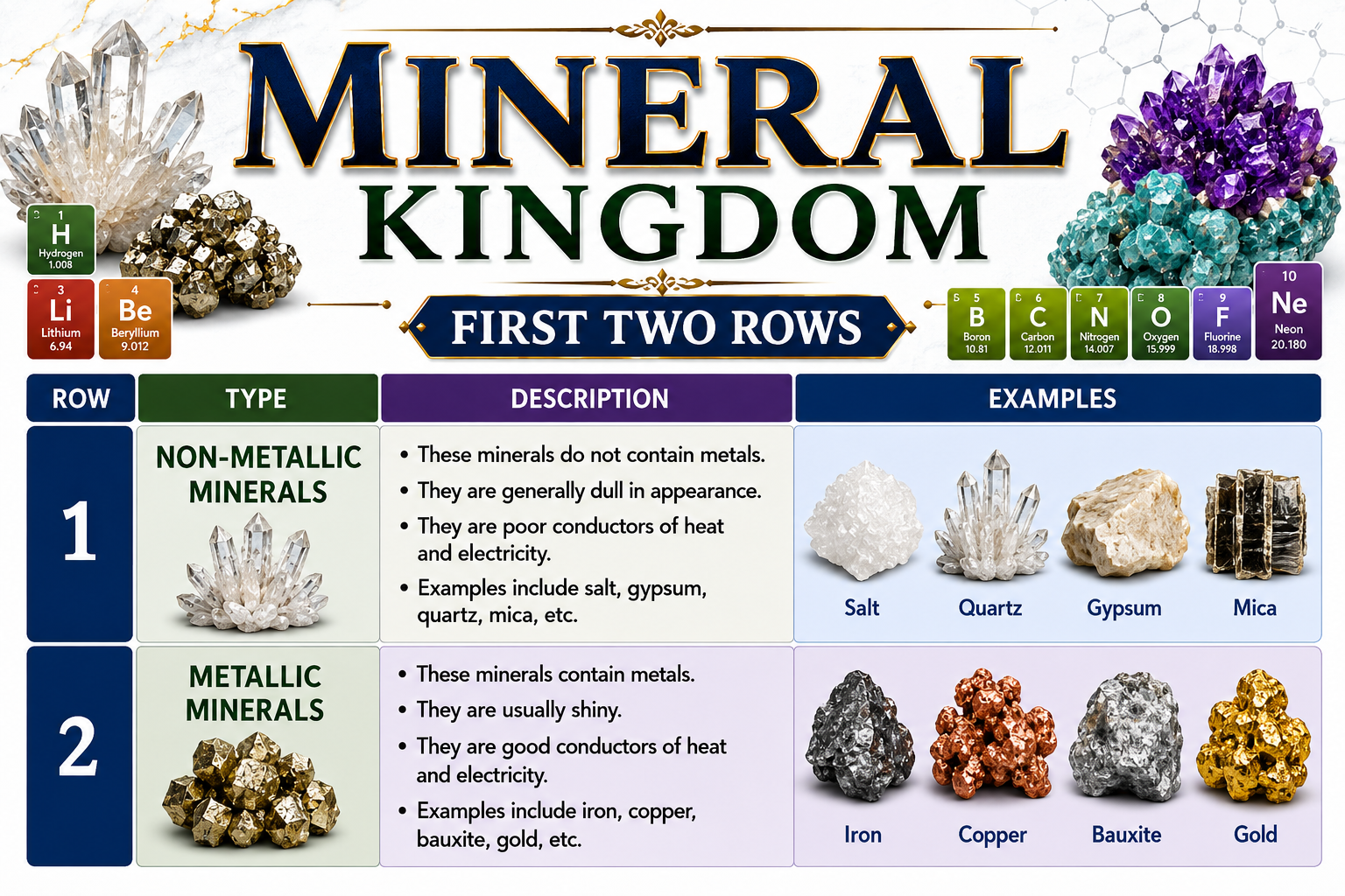 Part 7 _ Mineral Kingdom (Row _ 1 & 2)